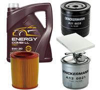 DENCKERMANN Controllo Set MANNOL Combi LL 5W-30 5L Per VW Lupo 1.7 SDI Polo