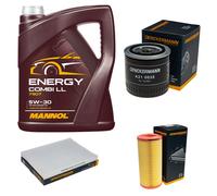 DENCKERMANN Controllo Set MANNOL Combi LL 5W-30 5L Per VW Lupo 1.7 SDI Polo