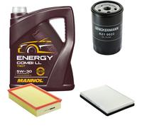 DENCKERMANN Controllo Set MANNOL Combi LL 5W-30 5L Per VW Passat Variant 1.8
