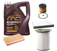 DENCKERMANN Controllo Set MANNOL Combi LL 5W-30 5L Per VW Passat Variant 2.0
