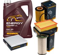 Denckermann Controllo Set mannol Combi Ll 5W-30 5L per VW Passat Variante