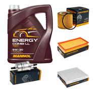 DENCKERMANN Controllo Set MANNOL Combi LL 5W-30 5L Per VW Polo 1.2 12V Ibiza
