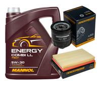 DENCKERMANN Controllo Set MANNOL Combi LL 5W-30 5L Per VW Polo 1.4 16V Golf