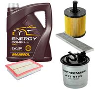 DENCKERMANN Controllo Set MANNOL Combi LL 5W-30 5L Per VW Sharan 1.9 TDI 2.0