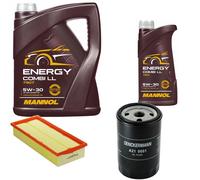 DENCKERMANN Controllo Set MANNOL Combi LL 5W-30 6L Per Audi 80 1.8 S 2.0 E