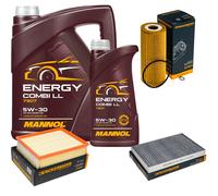 DENCKERMANN Controllo Set MANNOL Combi LL 5W-30 6L Per Audi A6 Avant 1.9 TDI
