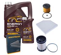 Denckermann Controllo Set mannol Combi Ll 5W-30 6L per Audi A6 Avant 2.0 Tdi