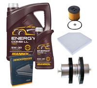 DENCKERMANN Controllo Set MANNOL Combi LL 5W-30 6L Per Audi A6 Avant 2.0 TDI