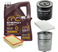 DENCKERMANN Controllo Set MANNOL Combi LL 5W-30 6L Per Audi A6 Avant 2.5 TDI