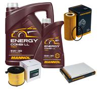 DENCKERMANN Controllo Set MANNOL Combi LL 5W-30 6L Per Audi Q5 2.0 TFSI