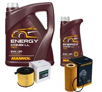 DENCKERMANN Controllo Set MANNOL Combi LL 5W-30 6L Per Audi Q5 2.0 TFSI