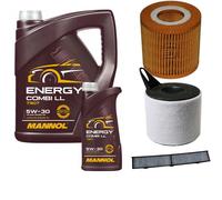DENCKERMANN Controllo Set MANNOL Combi LL 5W-30 6L Per BMW 1Er 116I 3Er