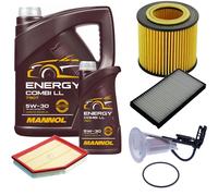 DENCKERMANN Controllo Set MANNOL Combi LL 5W-30 6L Per BMW 5 Serie 523I 530I
