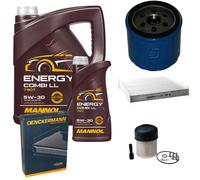 DENCKERMANN Controllo Set MANNOL Combi LL 5W-30 6L Per Dacia Logan MCV II