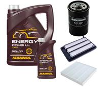 DENCKERMANN Controllo Set MANNOL Combi LL 5W-30 6L Per Honda HR-V 1.5i-VTEC