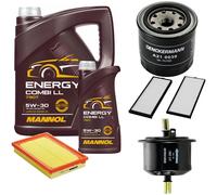DENCKERMANN Controllo Set MANNOL Combi LL 5W-30 6L Per Hyundai Accent II 1.3