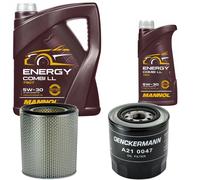 DENCKERMANN Controllo Set MANNOL Combi LL 5W-30 6L Per Hyundai H100 Kasten