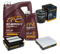 DENCKERMANN Controllo Set MANNOL Combi LL 5W-30 6L Per Hyundai Kona 1.0