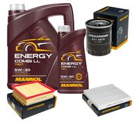 DENCKERMANN Controllo Set MANNOL Combi LL 5W-30 6L Per Isuzu D-Max II 2.5