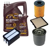 DENCKERMANN Controllo Set MANNOL Combi LL 5W-30 6L Per KIA Picanto 1.1 CRDi