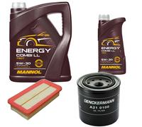 DENCKERMANN Controllo Set MANNOL Combi LL 5W-30 6L Per KIA Rio II 1.4 16V