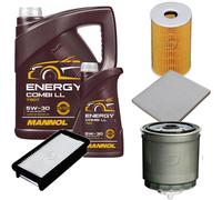DENCKERMANN Controllo Set MANNOL Combi LL 5W-30 6L Per KIA Rio II 1.5 CRDi