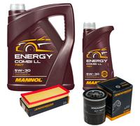 DENCKERMANN Controllo Set MANNOL Combi LL 5W-30 6L Per Lancia Y 1.2 16V
