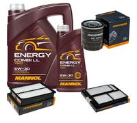 DENCKERMANN Controllo Set MANNOL Combi LL 5W-30 6L Per Mazda 5 1.8 MZR 2.0 3