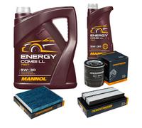 DENCKERMANN Controllo Set MANNOL Combi LL 5W-30 6L Per Mazda 6 Kombi 2.0 MZR