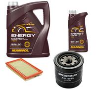 DENCKERMANN Controllo Set MANNOL Combi LL 5W-30 6L Per Mazda Premacy 2.0 TD