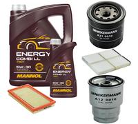 DENCKERMANN Controllo Set MANNOL Combi LL 5W-30 6L Per Mazda Premacy 2.0 TD