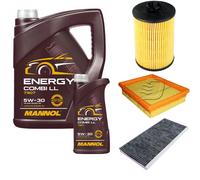 DENCKERMANN Controllo Set MANNOL Combi LL 5W-30 6L Per Mercedes A-Klasse