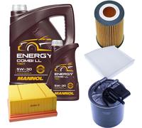 DENCKERMANN Controllo Set MANNOL Combi LL 5W-30 6L Per Mercedes B-Klasse