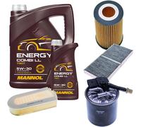 DENCKERMANN Controllo Set MANNOL Combi LL 5W-30 6L Per Mercedes-Benz SLK 250