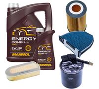 DENCKERMANN Controllo Set MANNOL Combi LL 5W-30 6L Per Mercedes C-Klasse