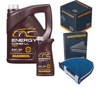 DENCKERMANN Controllo Set MANNOL Combi LL 5W-30 6L Per Mercedes C-Klasse