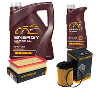 DENCKERMANN Controllo Set MANNOL Combi LL 5W-30 6L Per MINI Mini Cooper D