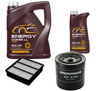 DENCKERMANN Controllo Set MANNOL Combi LL 5W-30 6L Per Mitsubishi Outlander