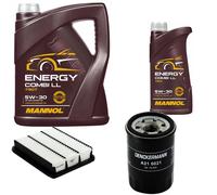 DENCKERMANN Controllo Set MANNOL Combi LL 5W-30 6L Per Mitsubishi Pajero