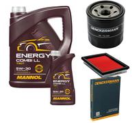 DENCKERMANN Controllo Set MANNOL Combi LL 5W-30 6L Per Nissan Micra IV 1.2