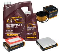 DENCKERMANN Controllo Set MANNOL Combi LL 5W-30 6L Per Nissan Micra V 0.9