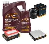 DENCKERMANN Controllo Set MANNOL Combi LL 5W-30 6L Per Nissan Micra V 1.5