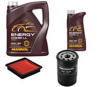 DENCKERMANN Controllo Set MANNOL Combi LL 5W-30 6L Per Nissan Note 1.4 Micra