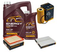 DENCKERMANN Controllo Set MANNOL Combi LL 5W-30 6L Per Nissan NP300 Navara
