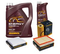 DENCKERMANN Controllo Set MANNOL Combi LL 5W-30 6L Per Nissan NP300 Navara