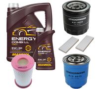 DENCKERMANN Controllo Set MANNOL Combi LL 5W-30 6L Per Nissan NP300 Pick-Up