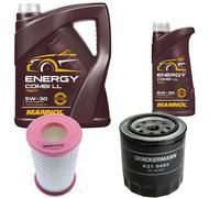DENCKERMANN Controllo Set MANNOL Combi LL 5W-30 6L Per Nissan NP300 Pick-Up