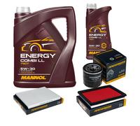DENCKERMANN Controllo Set MANNOL Combi LL 5W-30 6L Per Nissan Primera 1.6