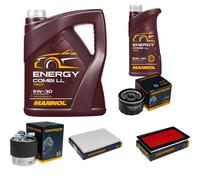 DENCKERMANN Controllo Set MANNOL Combi LL 5W-30 6L Per Nissan Qashqai +2 I