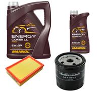 DENCKERMANN Controllo Set MANNOL Combi LL 5W-30 6L Per Opel Vectra A CC 1.6I